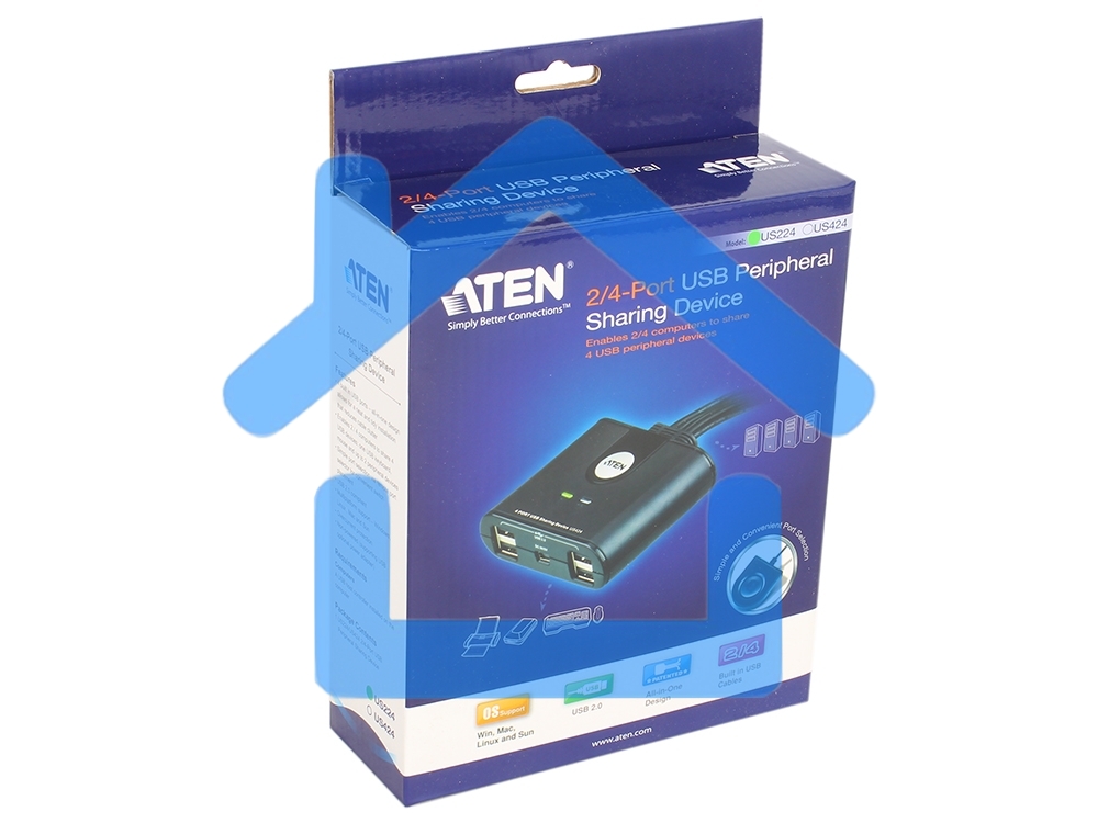 Переключатель периферийного устройства USB2 US224-AT ATEN