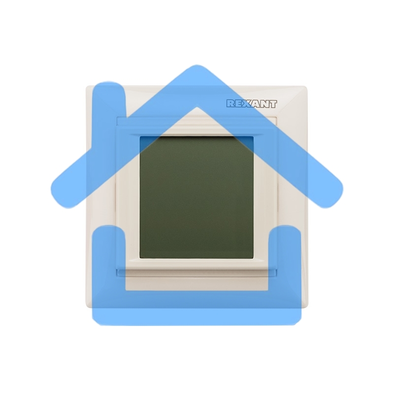 Терморегулятор сенсорный программируемый Rexant RX-421H, бежевый, совместим с Legrand серии Valena