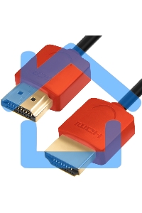 Кабель Greenconnect SLIM 1.0m HDMI 2.0, красные коннекторы Slim, OD3.8мм, HDR 4:2:2, Ultra HD, 4K 60 fps 60Hz, 3D, AUDIO, 18.0 Гбит/с, 32/32 AWG, GCR-51213 Greenconnect Кабель SLIM 1.0m HDMI 2.0, красные коннекторы Slim, OD3.8мм, HDR 4:2:2, Ultra HD, 4K 6