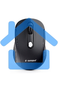 Мышь беспроводная Gembird MUSW-420 черный, 1600 dpi, радиоканал, USB, кнопки - 4