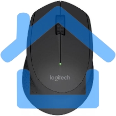 Мышь беспроводная Logitech M240 SILENT графитовый, 4000 dpi, Bluetooth, кнопки - 3