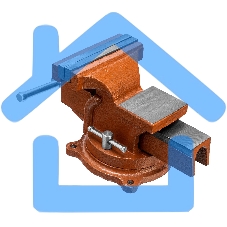 Тиски SPARTA 186255слесарные 125мм поворотные с наковальней