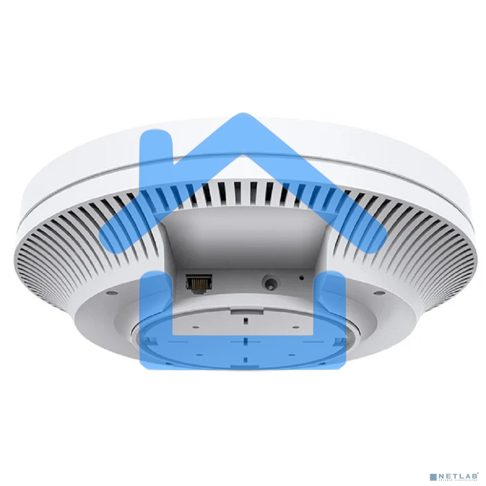 Точка доступа TP-Link 11AX dual-band ceiling access point, up to 1200 Mbit / s at 5 GHz and up to 574 Mbit / s at 2.4 GHz, 1 10/100/1000Mbps LAN port, support PoE 802.3at standard, support BSS coloring, Seamless Roaming, Mesh, Band Steering, Airtime Fairn