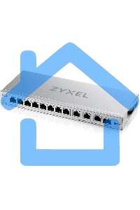Мультигигабитный Smart L2 коммутатор Zyxel XGS1250-12, 8xGE, 3x1/2,5/5/10G, 1xSFP+, кнопка LED ECO Mode, настольный