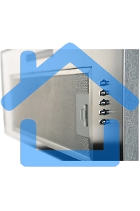 Встраиваемая вытяжка MONSHER ANGERS 60 Acier, ширина 60 см, отвод/рециркуляция, 500 м3/час, механическое кнопочное управление, 3 скорости, светодиодное освещение 1х5 Вт, металлические жироулавливающие фильтры, угольный фильтр KFY (опция), уровень шума 45 