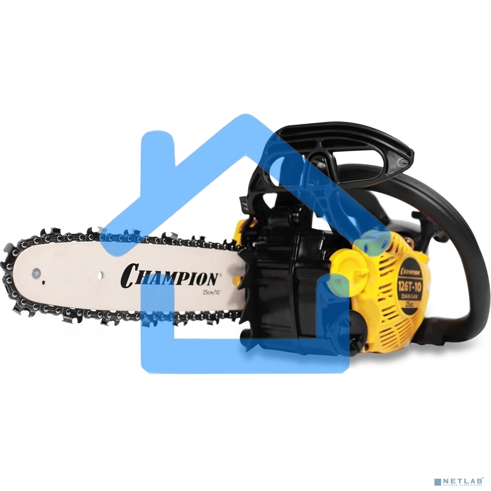 Бензопила CHAMPION 126T-10 1,15кВт 25см? 2,4кг