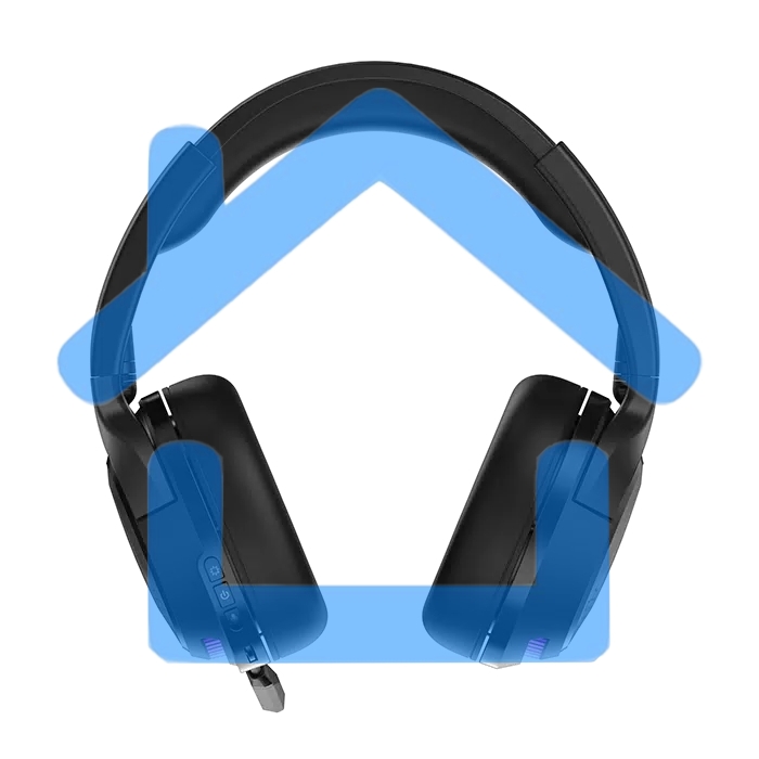 Игровые беспроводные наушники Mad Catz P.I.L.O.T. PRO черные (Bluetooth, 2.4 гГц, 3.5 мм jack, RGB подсветка, 50 мм, 930 мА·ч)