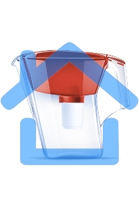 Кувшин Аквафор Лайн оранжевый 2.8л.