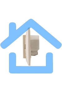 Терморегулятор сенсорный программируемый Rexant RX-421H, бежевый, совместим с Legrand серии Valena