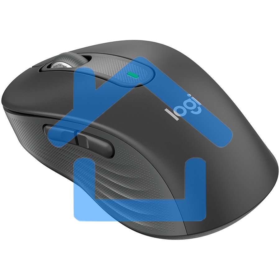 Мышь беспроводная Logitech Signature M650 графитовый, 4000 dpi, радиоканал, Bluetooth, USB, кнопки - 5