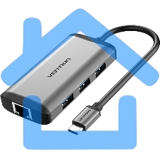 Мультифункциональный хаб Vention USB Type C 6 в 1 (CNCHB)