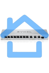 Мультигигабитный Smart L2 коммутатор Zyxel XGS1250-12, 8xGE, 3x1/2,5/5/10G, 1xSFP+, кнопка LED ECO Mode, настольный