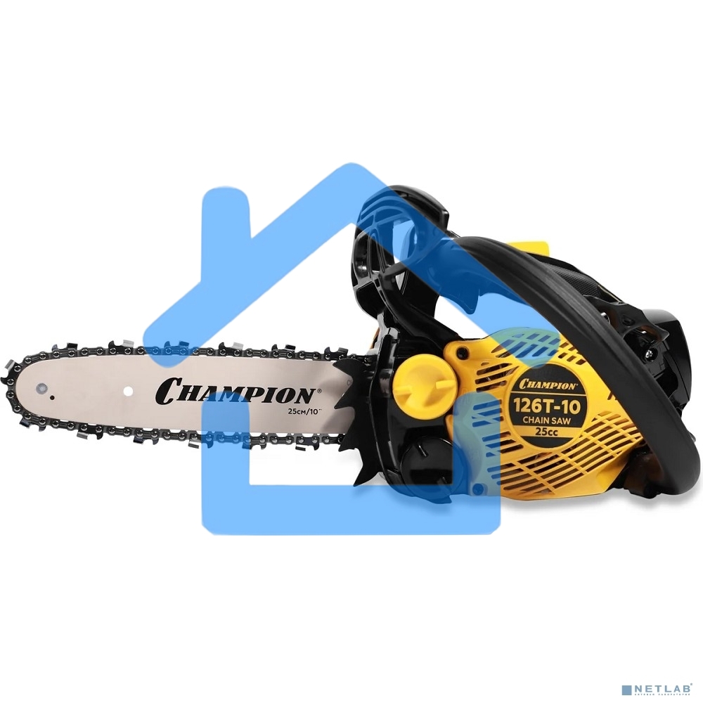 Бензопила CHAMPION 126T-10 1,15кВт 25см? 2,4кг