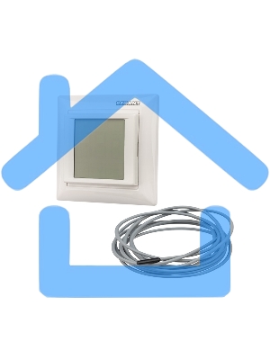 Терморегулятор сенсорный программируемый Rexant RX-421H,белый, совместим с Legrand серии Valena