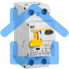 Выключатель автоматический дифференциального тока ИЭК 2п 25А/30мА CАВДТ 32 MAD22-5-025-C-30