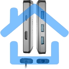 Мультифункциональный хаб Vention USB Type C 6 в 1 (CNCHB)