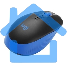 Мышь беспроводная Logitech M190 черный/синий, 1000 dpi, радиоканал, USB, кнопки - 3