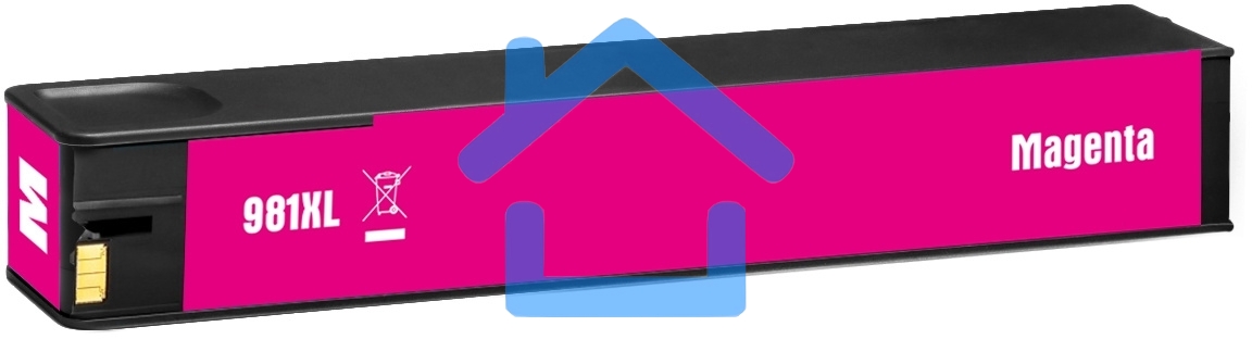 Картридж струйный Cactus CS-L0R10A (981X) пурпурный пигментный (150 мл) для HP PageWide 556dn Enterprise/586dn