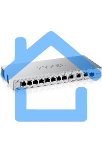 Мультигигабитный Smart L2 коммутатор Zyxel XGS1250-12, 8xGE, 3x1/2,5/5/10G, 1xSFP+, кнопка LED ECO Mode, настольный