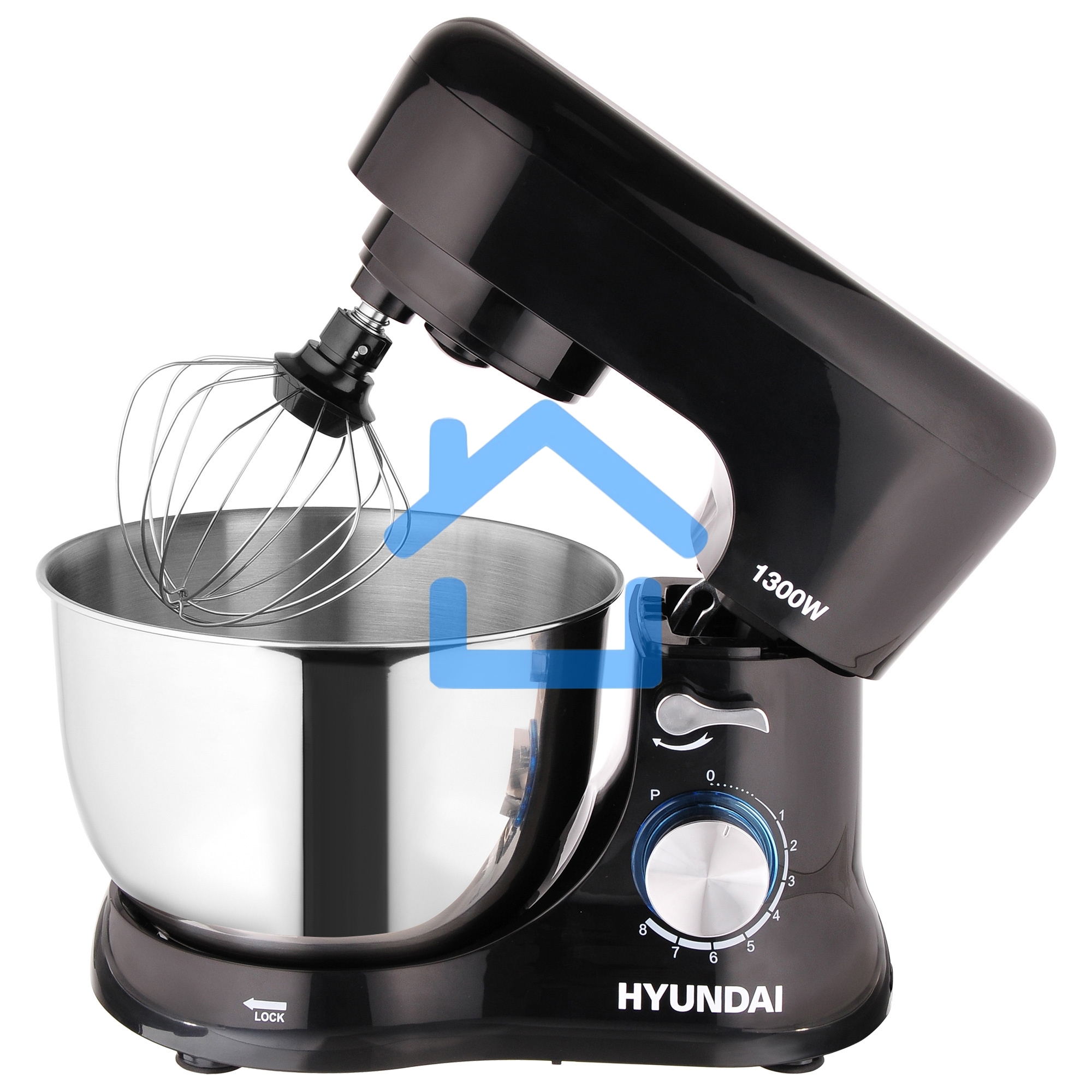 Миксер планетарный Hyundai HYM-S5461 1200Вт черный