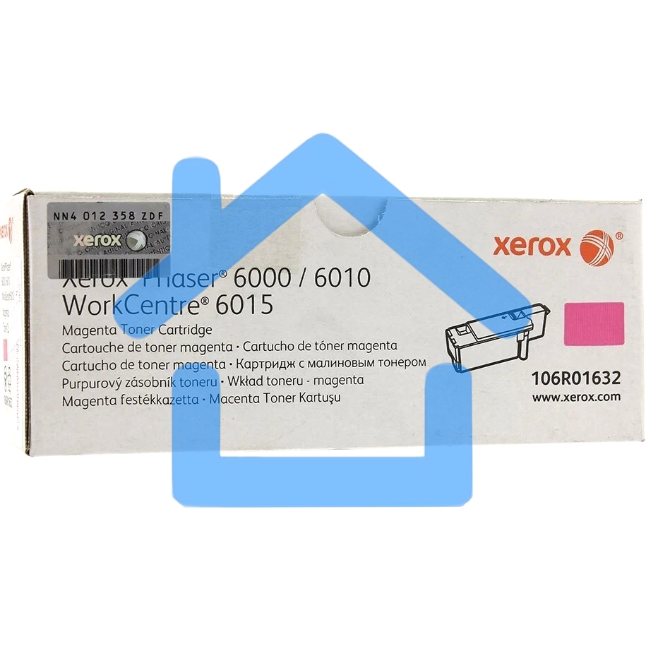Картридж лазерный Xerox 106R01632 пурпурный для Xerox Ph 6000/6010N/WC 6015 (1000 стр.)(Channels)