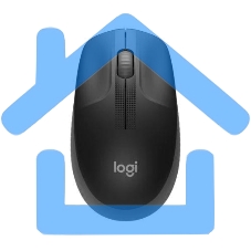 Мышь беспроводная Logitech M190 черный, 1000 dpi, радиоканал, USB, кнопки - 3