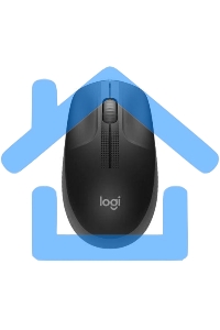 Мышь беспроводная Logitech M190 черный, 1000 dpi, радиоканал, USB, кнопки - 3