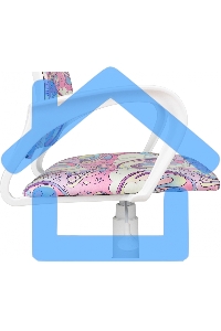 Кресло детское Бюрократ BUROKIDS 1 W мультиколор луна розовая крестов. пластик пластик белый