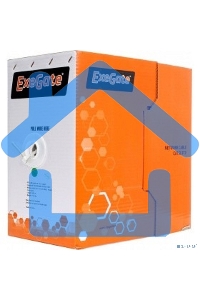 Кабель Exegate UTP EX264556RUS 4 пары кат.5e Exegate чистая 100% медь, бухта 305м, серый, PVC