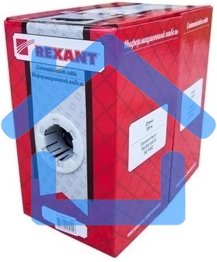 Кабель витая пара Rexant FTP 4PR 24AWG, CAT5e наружный (OUTDOOR) (бухта 305м) (в коробке)