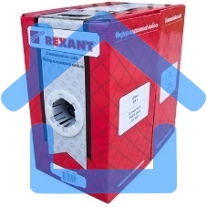 Кабель витая пара Rexant FTP 4PR 24AWG, CAT5e наружный (OUTDOOR) (бухта 305м) (в коробке)