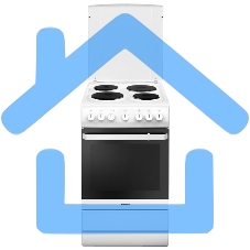 Плита электрическая Hansa FCEW54120 белый, конфорок 4 шт, духовка 62 л, 50 см x 85 см x 60 см