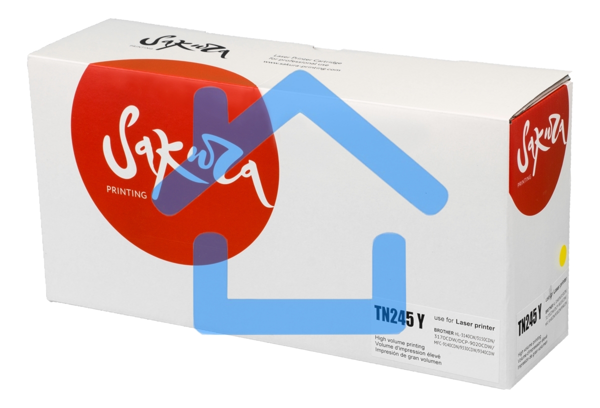 Картридж Sakura TN245C для Brother HL-3140/3150/3170, DCP-9020, MFC-9140/9330/9340, желтый, 2 200к.