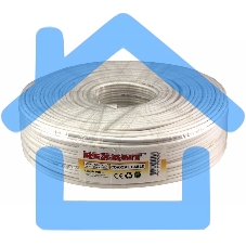 Кабель ККСВ-В+4х0,5 мм (бухта 100 м) белый Rexant