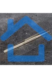 Пинцет прямой, узкий 140 мм Airy (блистер) Rexant