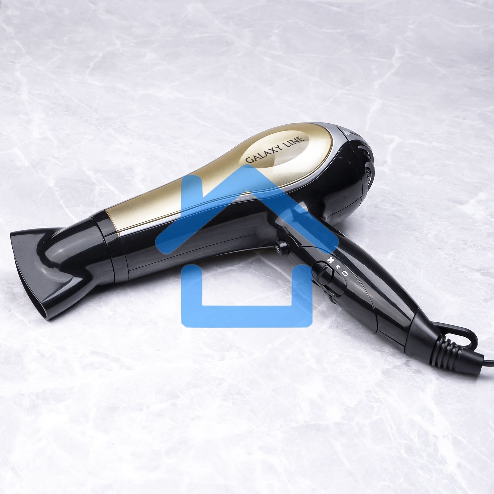 Фен Galaxy GL 4316 (2200 Вт, 2 скорости, 3 температурных режима, функция 