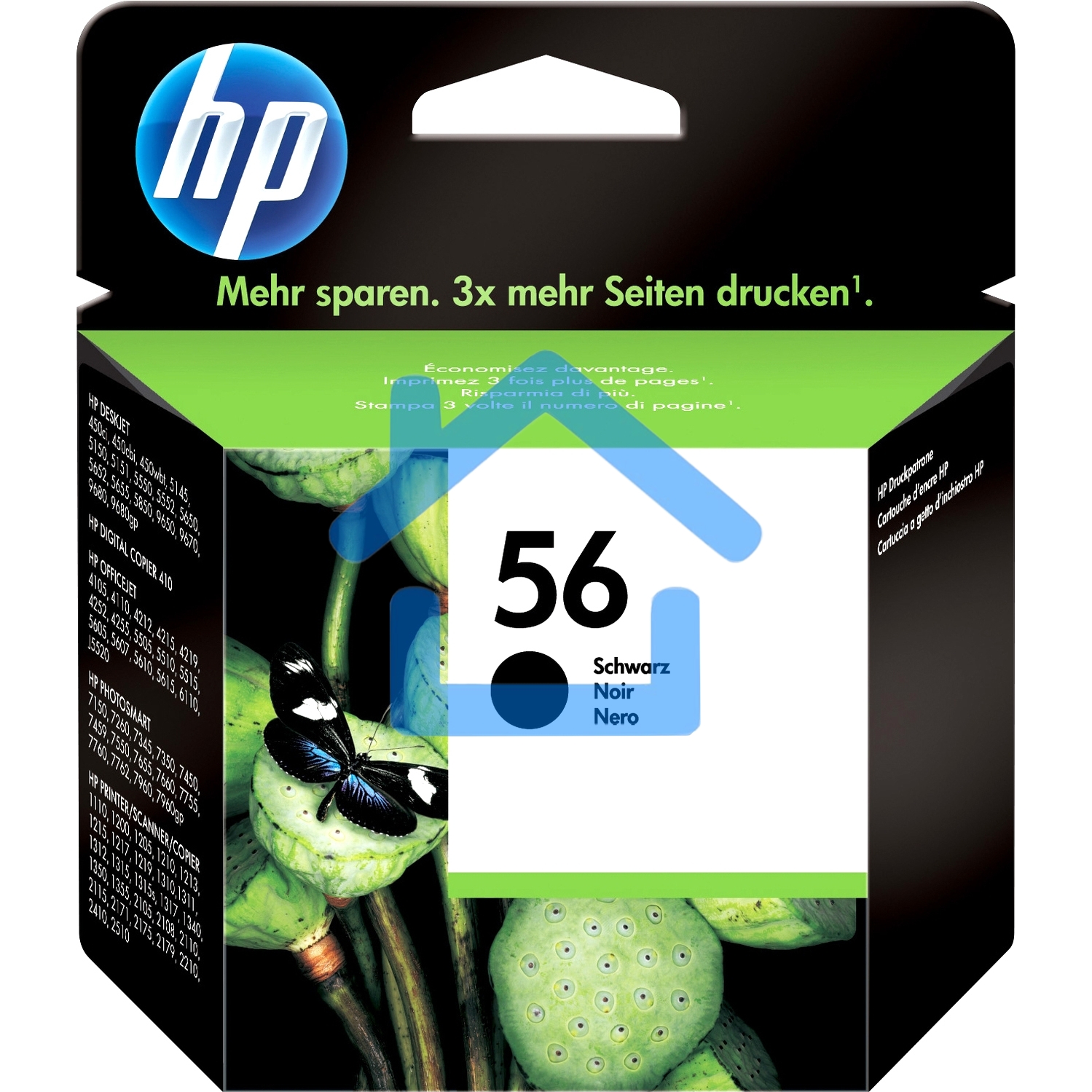 Картридж струйный HP №56 C6656AE черный для HP PCS 2100/DJ 5550/450/PS 7150/7350/7550 (520стр.)