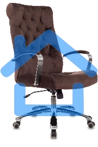 Кресло руководителя Бюрократ T-9928SL Fabric коричневый Italia 6, крестов. металл хром