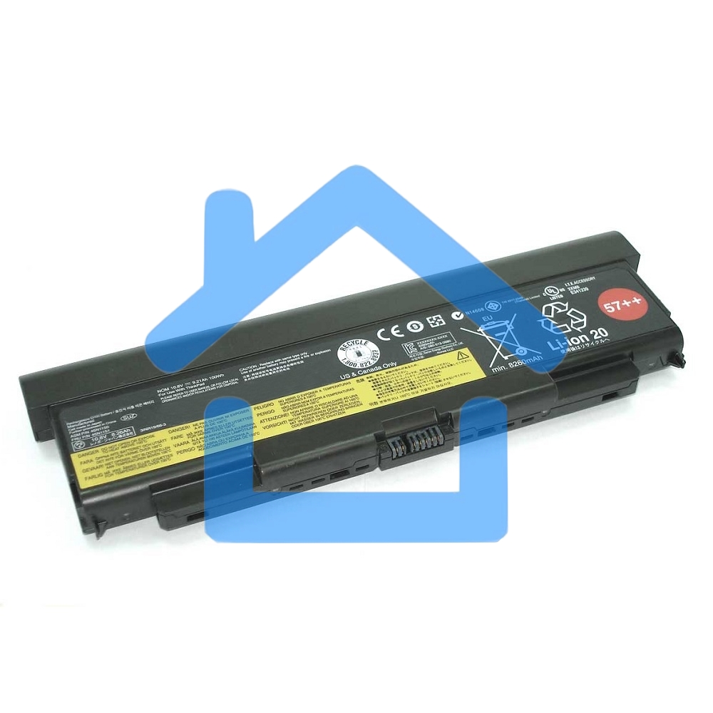 Аккумуляторная батарея для ноутбука Lenovo T440p 100Wh черный Orig