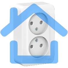 Розетка 2-м ОП BLANCA 16А 250В защ. шторки без заземл. изол. пласт. белый SchE BLNRA001211 Розетка 2-м ОП BLANCA 16А 250В защ. шторки без заземл. изол. пласт. белый SchE BLNRA001211