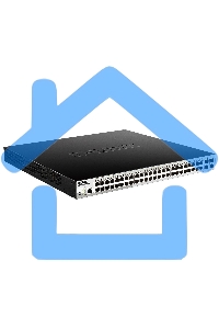 Коммутатор управляемый 2 уровня D-Link DGS-1210-52MPP/ME/B3A PROJ с 48 портами 10/100/1000Base-T и 4 портами 1000Base-X SFP (48 портов с поддержкой PoE 802.3af/802.3at (30 Вт), PoE-бюджет 740 Вт)