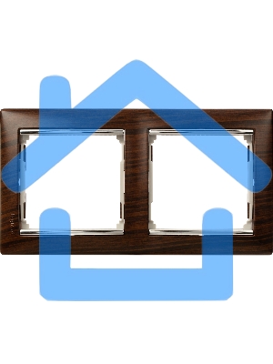 Рамка 2п гор ТемнДер/Сереб VLN Рамка 2п гор ТемнДер/Сереб VLN