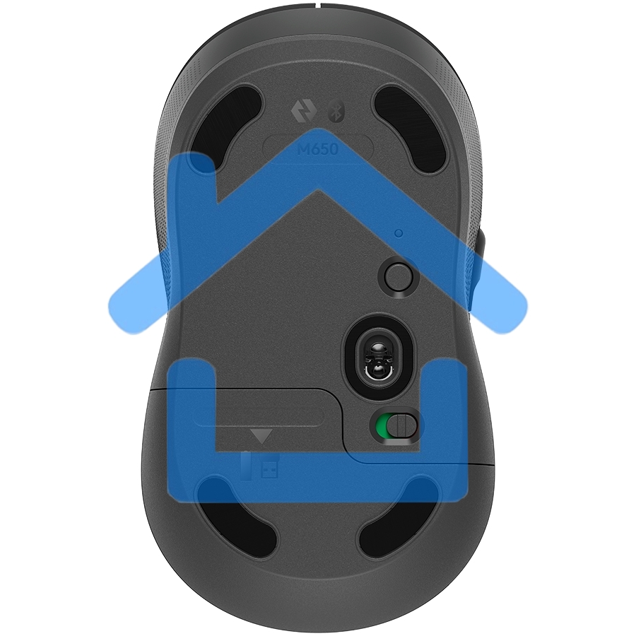 Мышь беспроводная Logitech Signature M650 графитовый, 4000 dpi, радиоканал, Bluetooth, USB, кнопки - 5