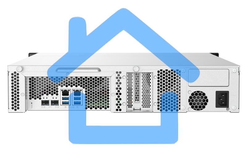Сетевое хранилище без дисков SMB QNAP TS-832PXU-4G 8-Bay AL324 quad-core 1.7 GHz 2U rackmount NAS, 4Gb DDR4 UDIMM RAM (max 1x16Gb), SATA 6Gb/s, 2x 10GbE SFP+ LAN, 2x2.5 GbE LAN, 1x PCIe Gen2 x2 slot. W/o RAIL-B02