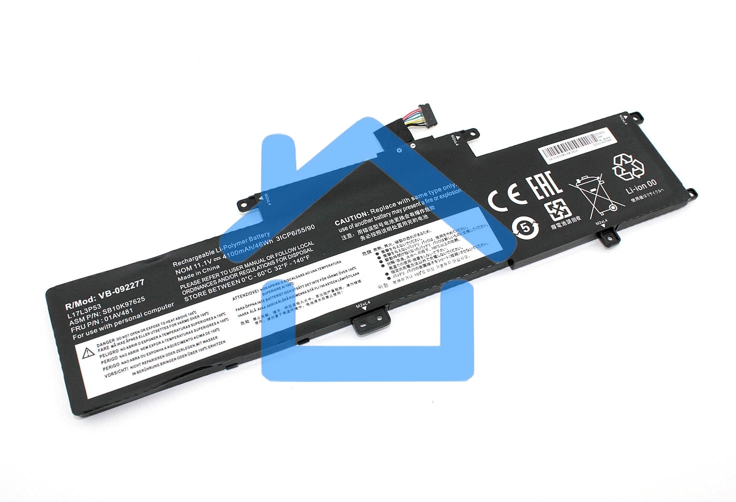 Аккумуляторная батарея для ноутбука Lenovo ThinkPad L380 11.1V 4100mAh OEM