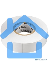 Изолента ПВХ Navigator 15мм (рул.20м) бел. NIT-B15-20/WH