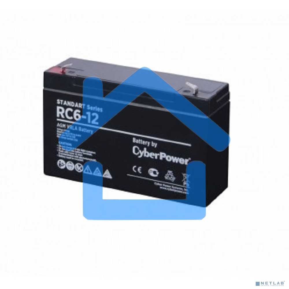 Аккумуляторная батарея SS CyberPower RC 6-12 / 6 В 12 Ач Battery CyberPower Standart series RC 6-12 / 6V 12 Ah