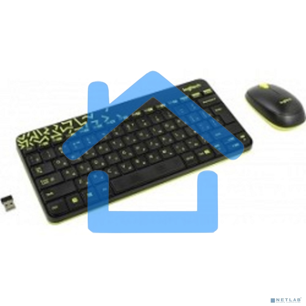 Клавиатура + мышь Logitech Wireless Desktop MK240 Nano Black Retail Combo