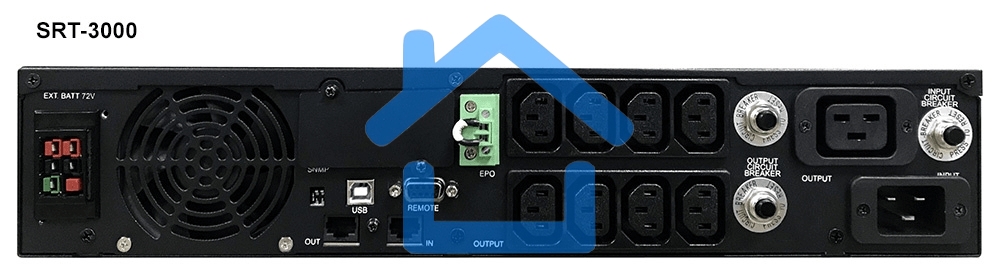 Источник бесперебойного питания Powercom Smart King RT SRT-3000A LCD 2700Вт 3000ВА черный