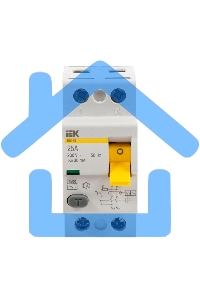 Выключатель дифференциального тока (УЗО) 2п 25А 30мА тип AC ВД1-63 ИЭК MDV10-2-025-030